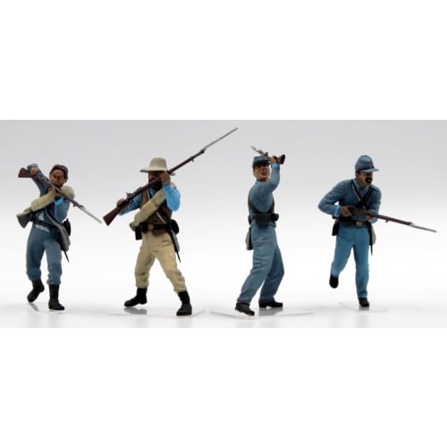 ICM 1/35 Scale US Confederate Infantry Set 2 (4 Soldiers) Plastic Model Kit 35024