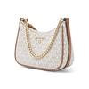 Michael Kors Mk Jet Set Charm Monogram Canvas And Leather Shoulder Bag Women Shoulder Bag Vanilla-White 32H1GT9C1B-VANILLA-ACORN