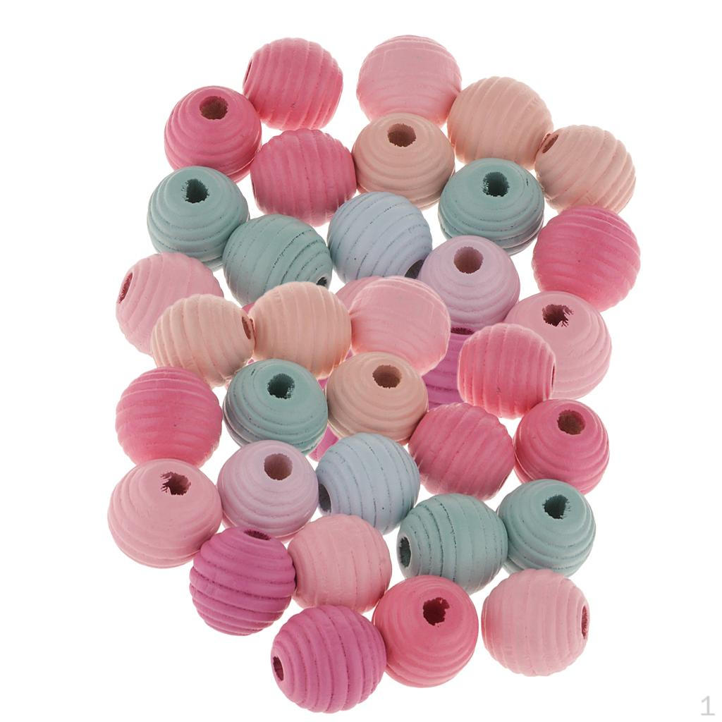 

40 шт. Крупные бусины-разделители круглые, цвета конфетной палитры, с покраской, оптовые лоты для изготовления ювелирных изделий, рукоделия, DIY