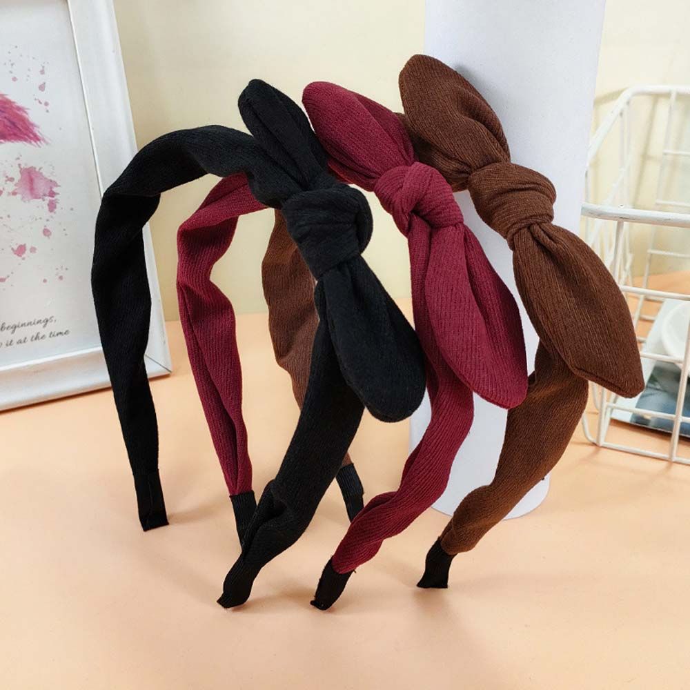 Hair Accessories Refreshing Velvet Bow Bow Hair Band Bow Hair Hoop Korean Headbands Head Hoop