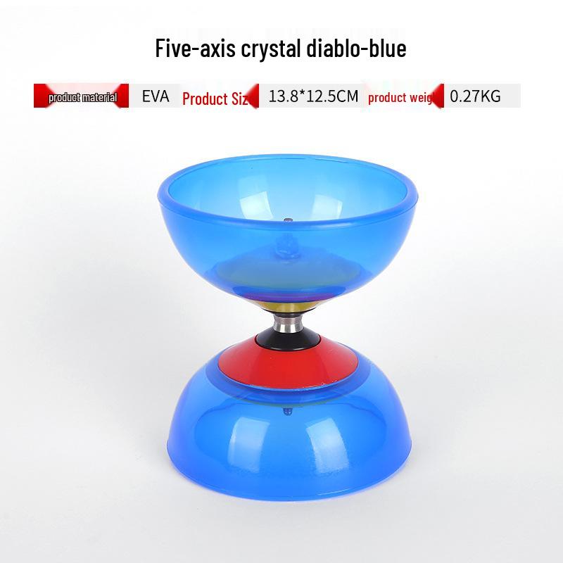 Large Double-Headed Diabolo with Five Bearings for Beginners & All Ages