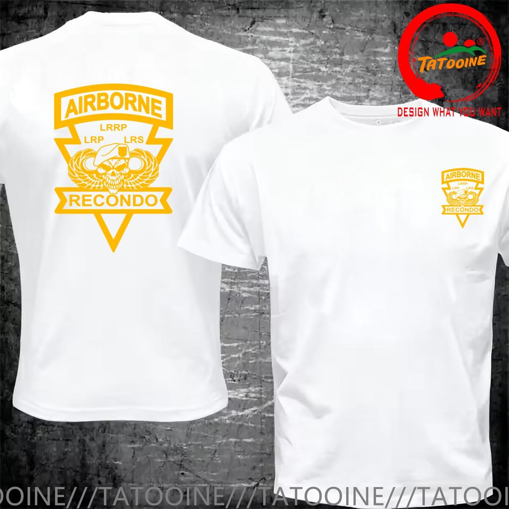 Funny Design Airborne Recondo Shirt Unisex Fashion Trendy Casual Clothing Stylish Tops Tee Shirt Leisure Tshirt Unisexs Tshirt