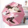1pc Minnie Mouse,Pink Automatic Folding Umbrella: Compact 8 Bone Design Cartoon Outdoor Travel Companion, Business Umbrella, Christmas Valen