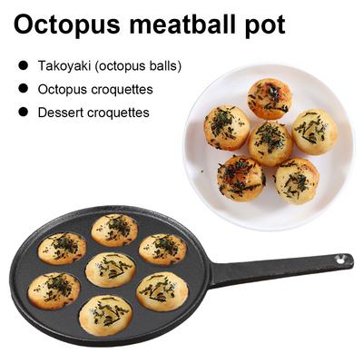 7 otvorů Takoyaki grilovací pánev talíř nepřilnavý výrobník kuliček z chobotnice Takoyaki výrobník domácí vaření pečicí formy forma podnos kuchyňské pomůcky