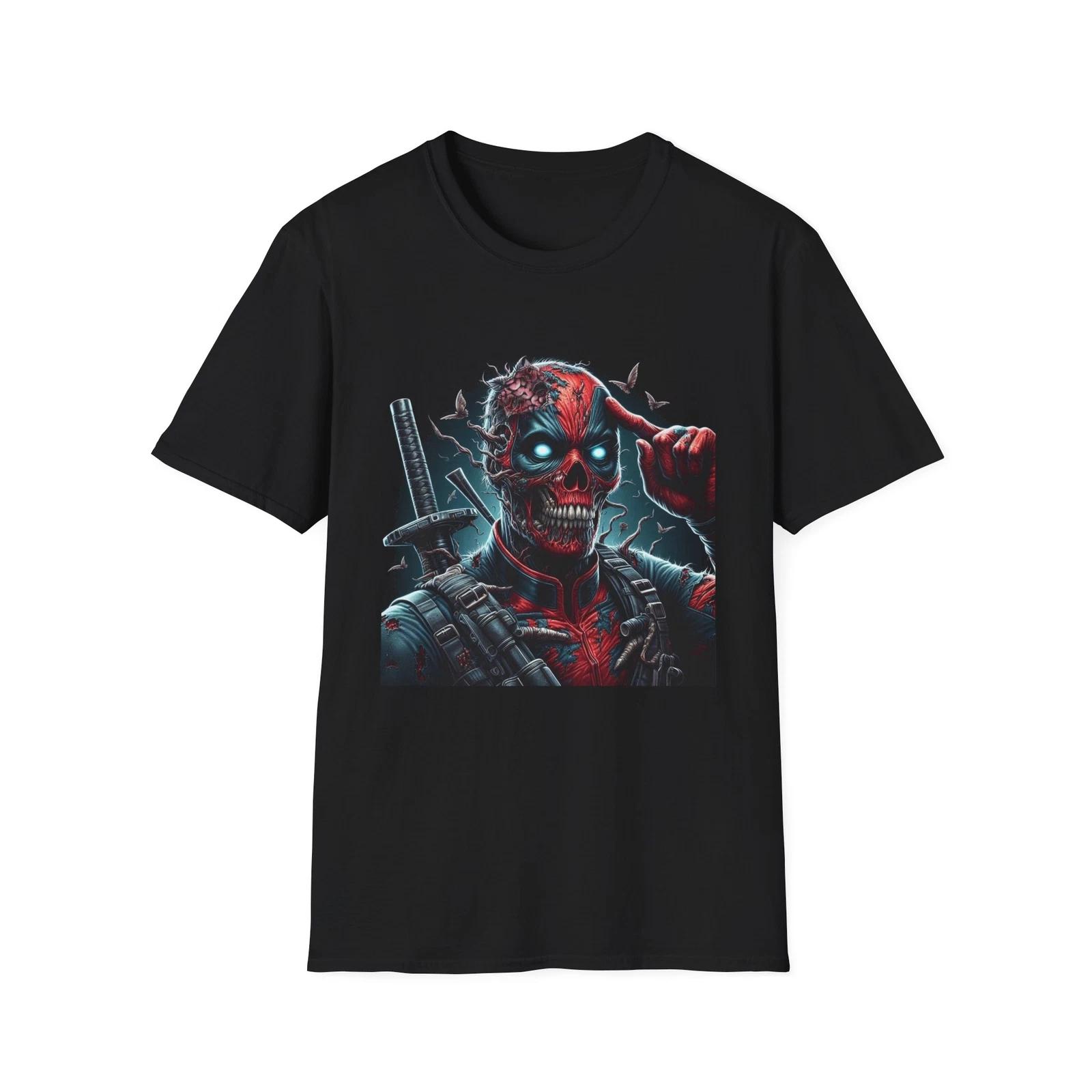 Zombie Deadpool T-Shirt – Undead Antihero Graphic Tee XS