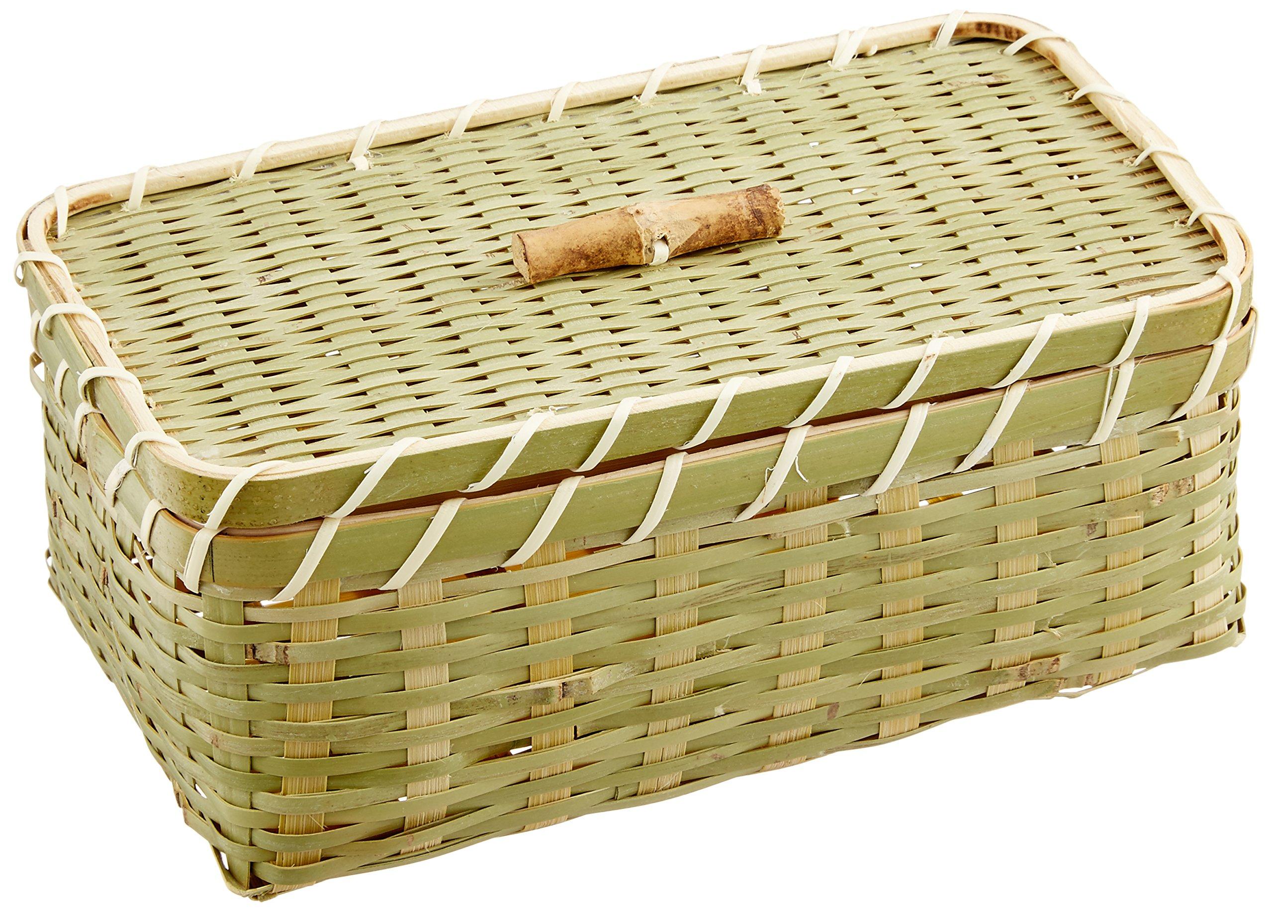 

Yamashita Craft Зеленый бамбуковый квадратный бенто, маленький 32155000