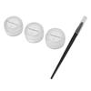 3PCS Eyebrow Mapping Paste Kit with Brush Washable Clear Lines Microblading Brow Paste 30g