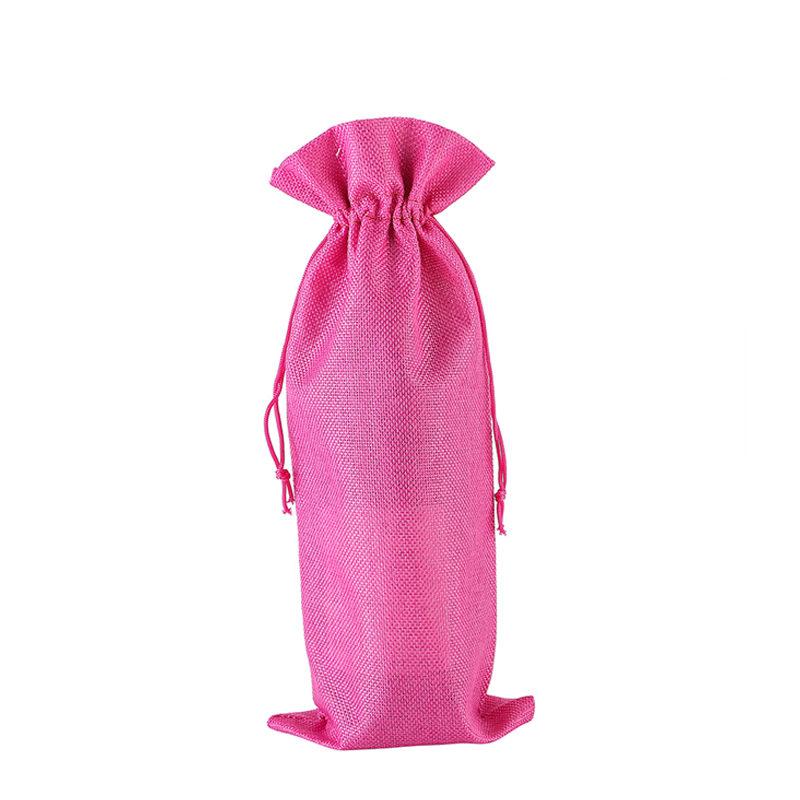 Neue Weinbeutel Rotweinflaschenhüllen Geschenk Champagnerbeutel Sackleinen Verpackungsbeutel Hochzeit Party Dekoration Weinbeutel