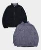SOMEPLACE MAN Half-Neck Check Contrast Reversible Oversized Daily Two-Way Long Sleeve Zip-Up Jacket [Black]