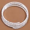 A simple and fashionable five-layer water diamond elastic arm chain for Valentine's Day and New Year's gift, suitable as a wedding bridesmaid bracelet