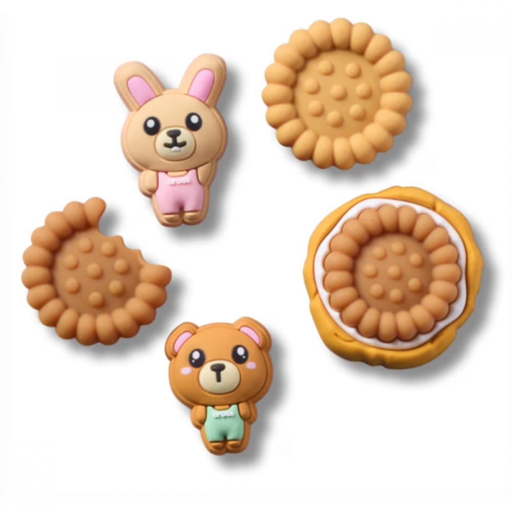 Crocs Cookie Charm Gibbits 5 Piece Set 10016110 FREE