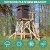 4pcs Carbon Steel Brackets Designed for Secure Assembly of Deer Stands and Shootings Ranges Including Complete Hardware Kit