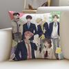 Romantic TTamons BSideS Cushion Cover Breathable and skinfriendly linen pillowcase square removable and washable cushion