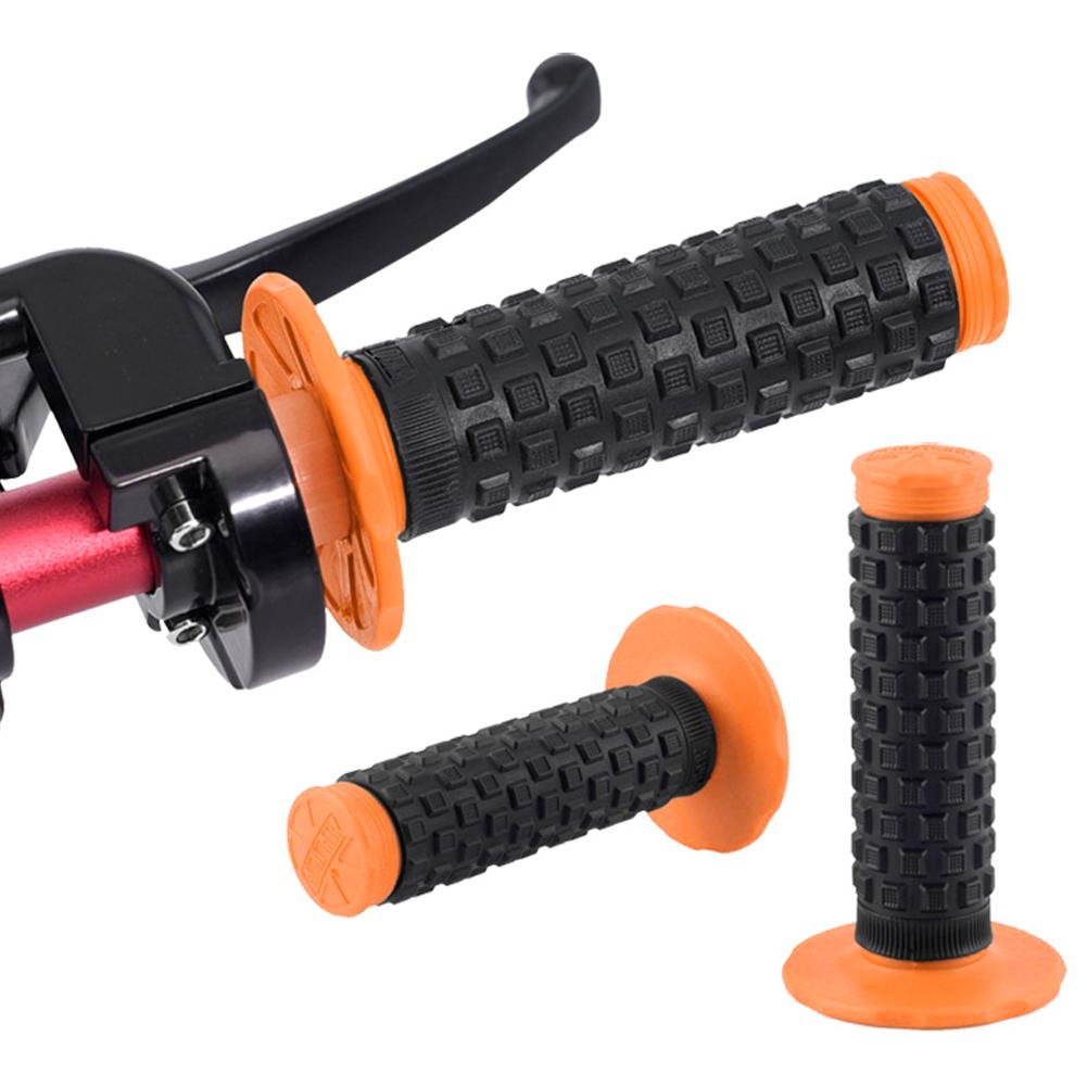 2 szt. Uniwersalne 7/8" 22mm Chwyty Kierownicy Motocyklowej Antypoślizgowe Gumowe Chwyty Manetki Gazu Do Motocykla Motocross Off Road E-Bike Hulajnogi