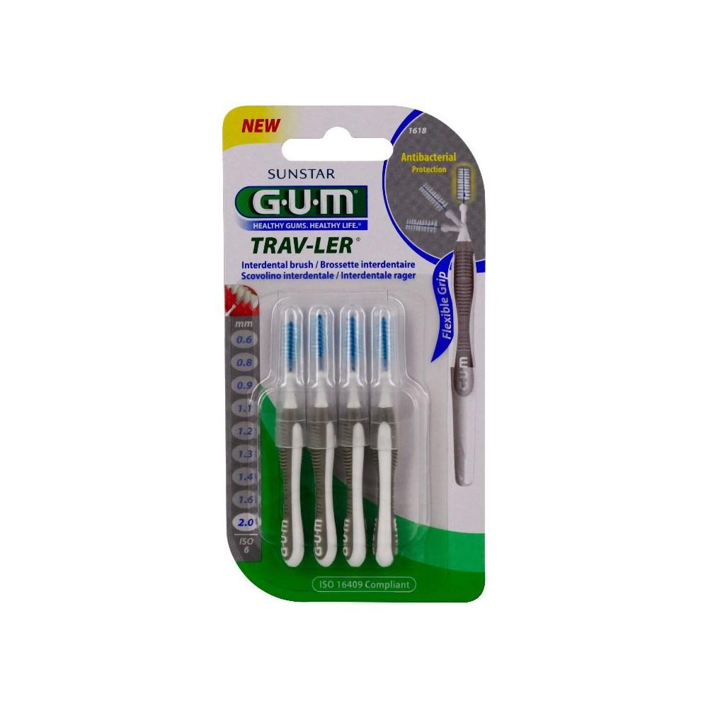 

Щетки Gum Trav-Ler 2,0 мм, упаковка из 4 шт. 1618