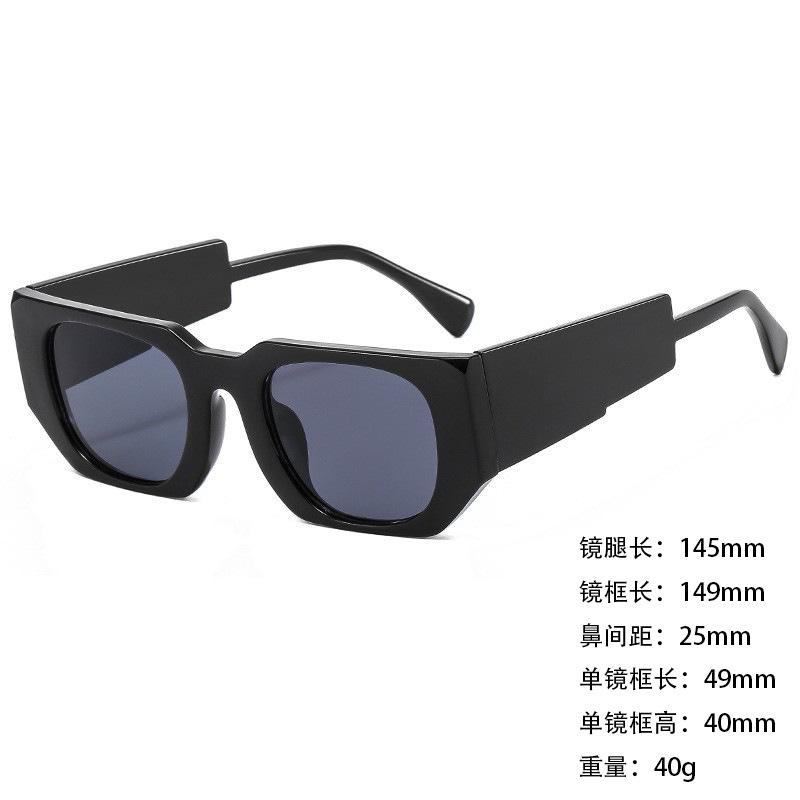 Foreign Trade Sunglasses Wide Legs Big Frame Vgo88 Men'S And Women'S Jelly Color Personalized Uv400 Sunglasses