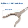 Trash Folder with Push Handle Design Foldable Portable Garbage Clip with Rubber Anti-Slip Chuck Storage Trash Clip