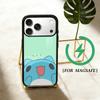 Cute B-Bugcat Capoo  Phone Case For iPhone 17 16 15 14 13 12  Pro Max Plus for Magsafe Mirror Wireless Magnetic Cover