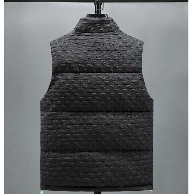 Tide Cotton Waistcoat Men's Autumn and Winter Outer Wear Thickened Warm Cotton Stand-up Collar Couple Vest Cotton Shoulders Horse Jacket