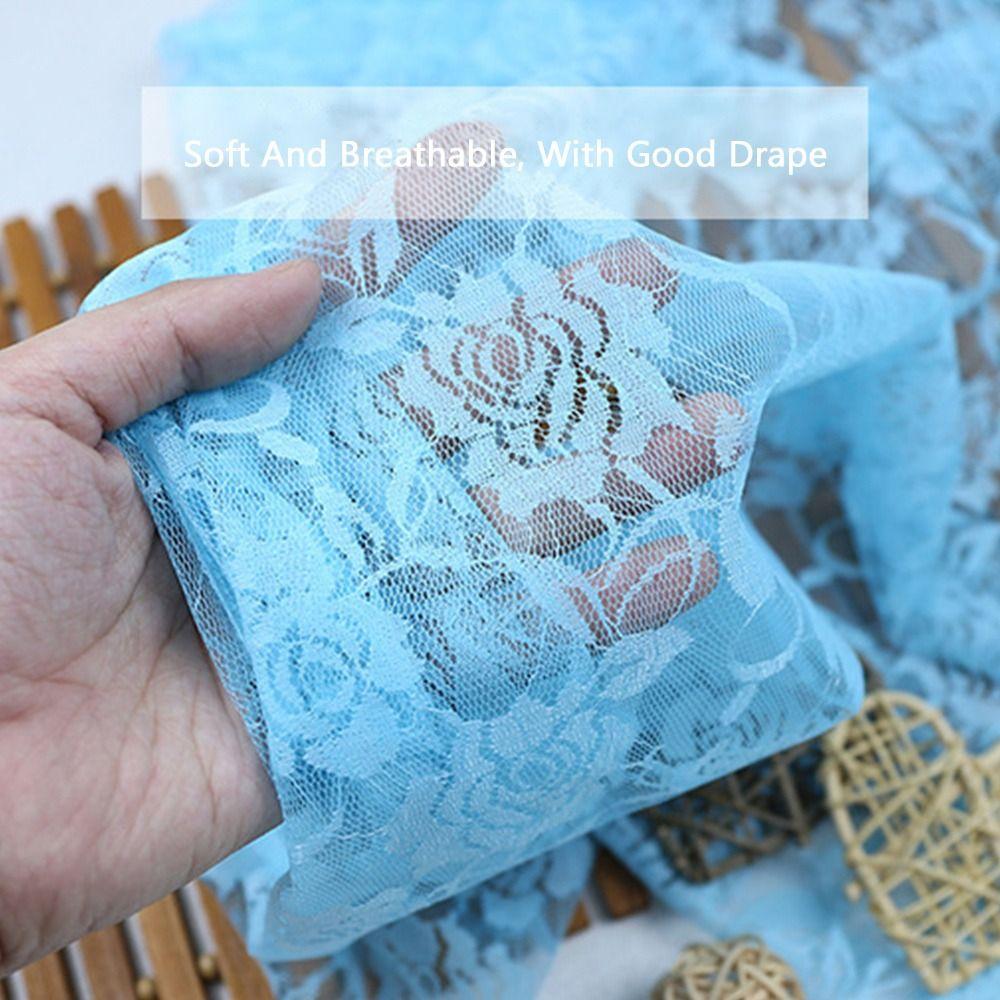 150 X100cm Lace Fabric High Quality African Tulle Mesh Fabric No Stretch French Lace Transparent Net Fabric Sewing Clothes