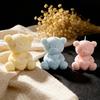 Plüschtexturform Herz Teddybär Kerzenform Bärenkerzenform Flexibel Für DIY-Bastelarbeiten Kerzenherstellung Gipsbasteln