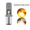 1pcs P15d Led Motorcycle Headlights H4 Bulb Ba20d Led Headlamp Moto Driving Lights High Low Beams Amber Fog Lamp 6000k White Led