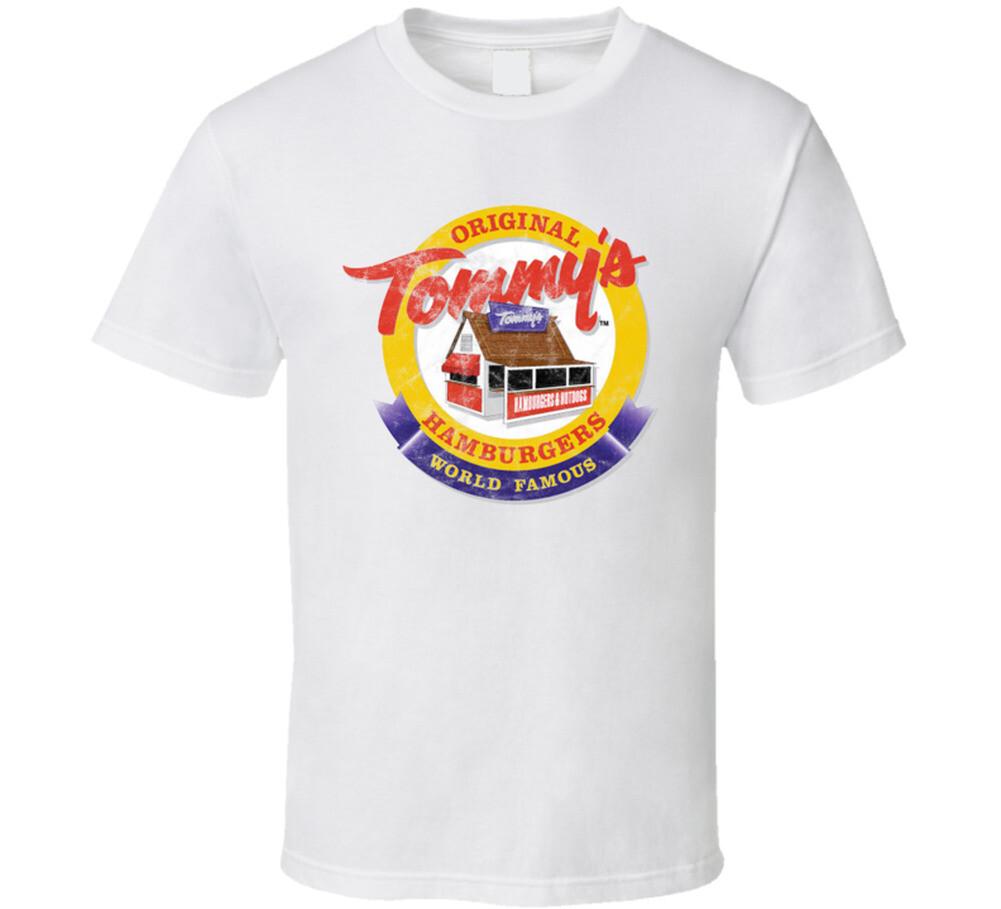 

Tommy s Burgers Burbank California Restaurant Worn Look T Shirt Mens Womens Tees Top M