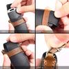 5/6/7/8 Bottons Genuine Leather Auto Key Fob Cover Case Key Ring Fit For Kia Carens Picanto Gt Line Carnival K8 Rio Telluride Auto Accessories