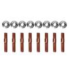 M8 1.25 Threaded Turbo Studs Kit Exhaust Manifold Hardware Kit Wear Resistant  Proof Metal Alloy for Car