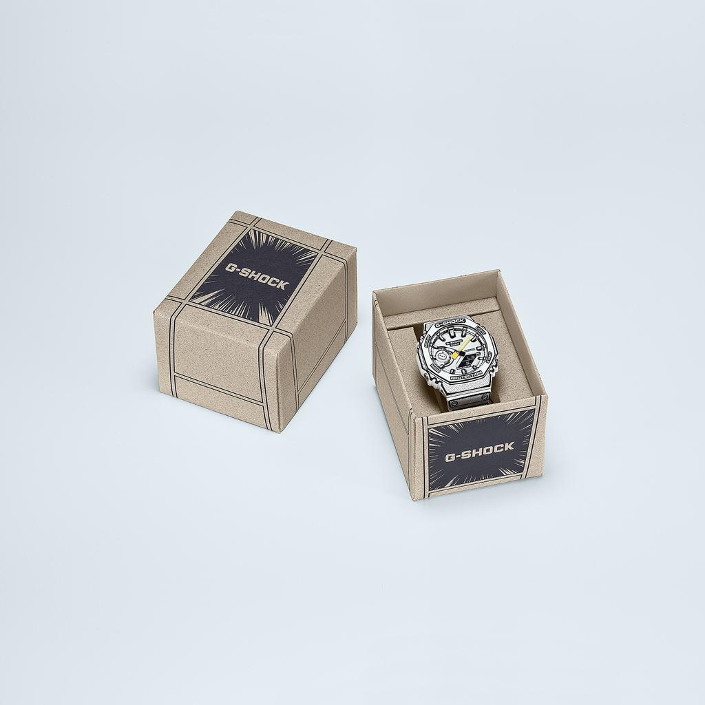 Casio Orologio da uomo G-SHOCK in resina, resistente all'acqua 200M, analogico, resistente agli urti, al quarzo, GA-2100MNG-7A