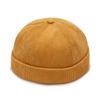 Winter Autumn Corduroy Beanie Hats Solid Color Landlord Hat Streetwear Hip Hop Brimless Hat Adjustable Docker Cap Wholesale