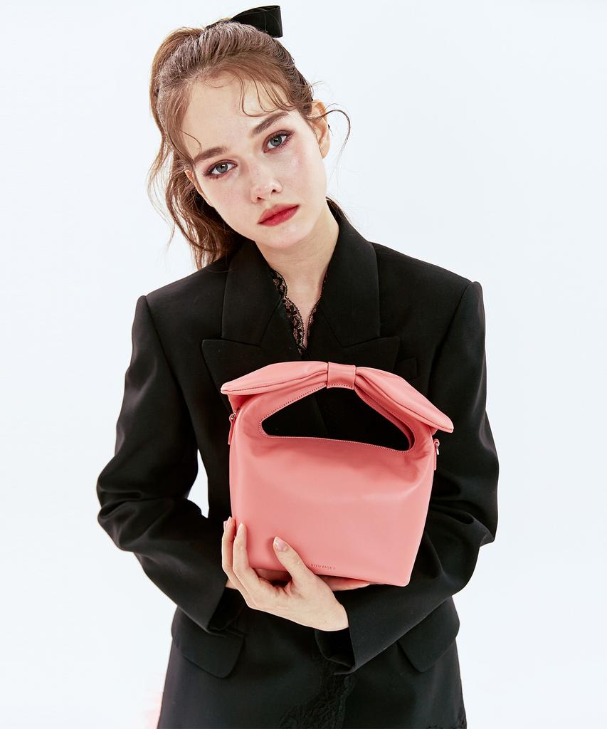 Bowtique Lindsey Bow Ribbon Two-Way Bag_Pink
