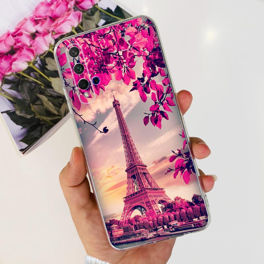 For Huawei Honor 20 Case YAL-L21 YAL-AL00 Luxury Painted Cover Soft Silicone Phone Case For Huawei Nova 5T Nova5T Honor20 Bumper