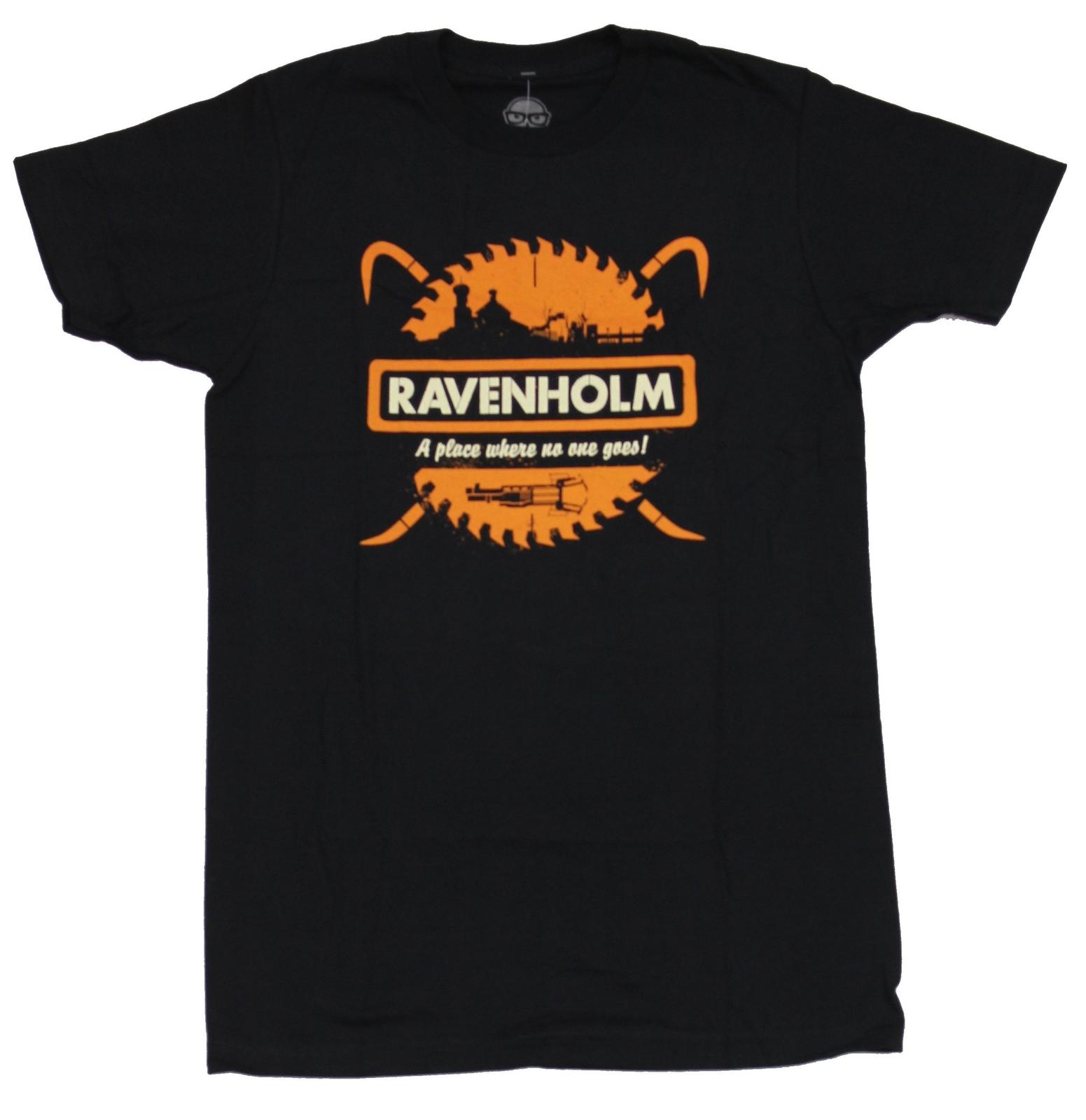 Half Life 2 Mens T-shirt Ravenholm A Place Where No One Goes Logo S