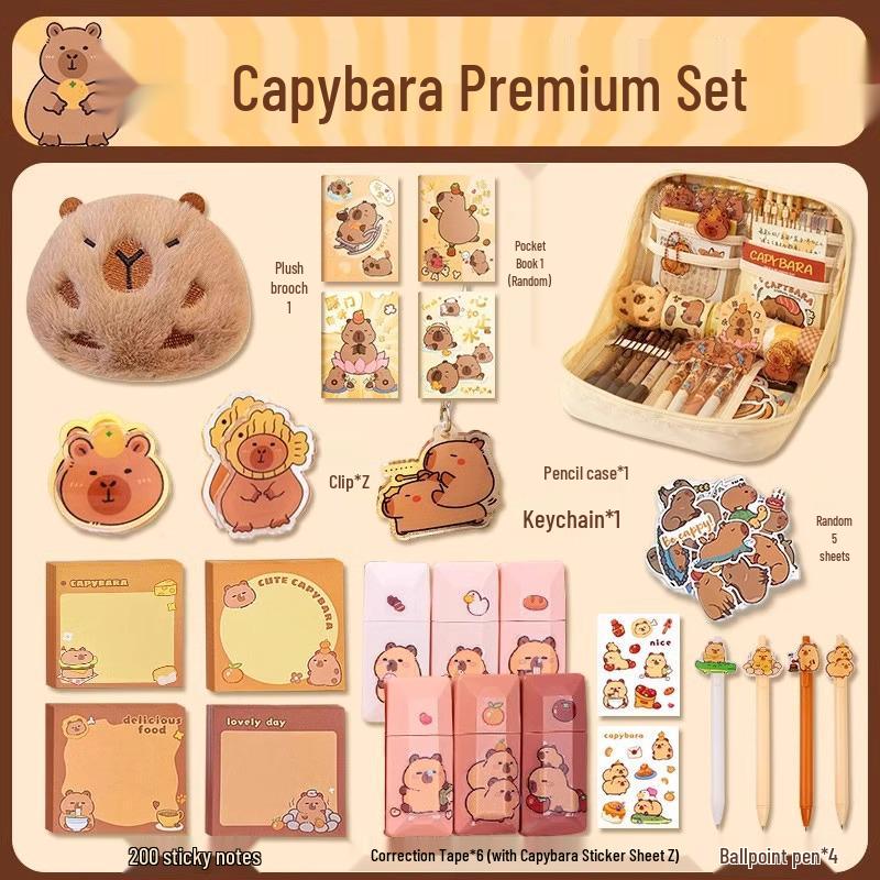 Capybara Large Capacity Pencil Case for Girls and Boys In Primary and Junior High School