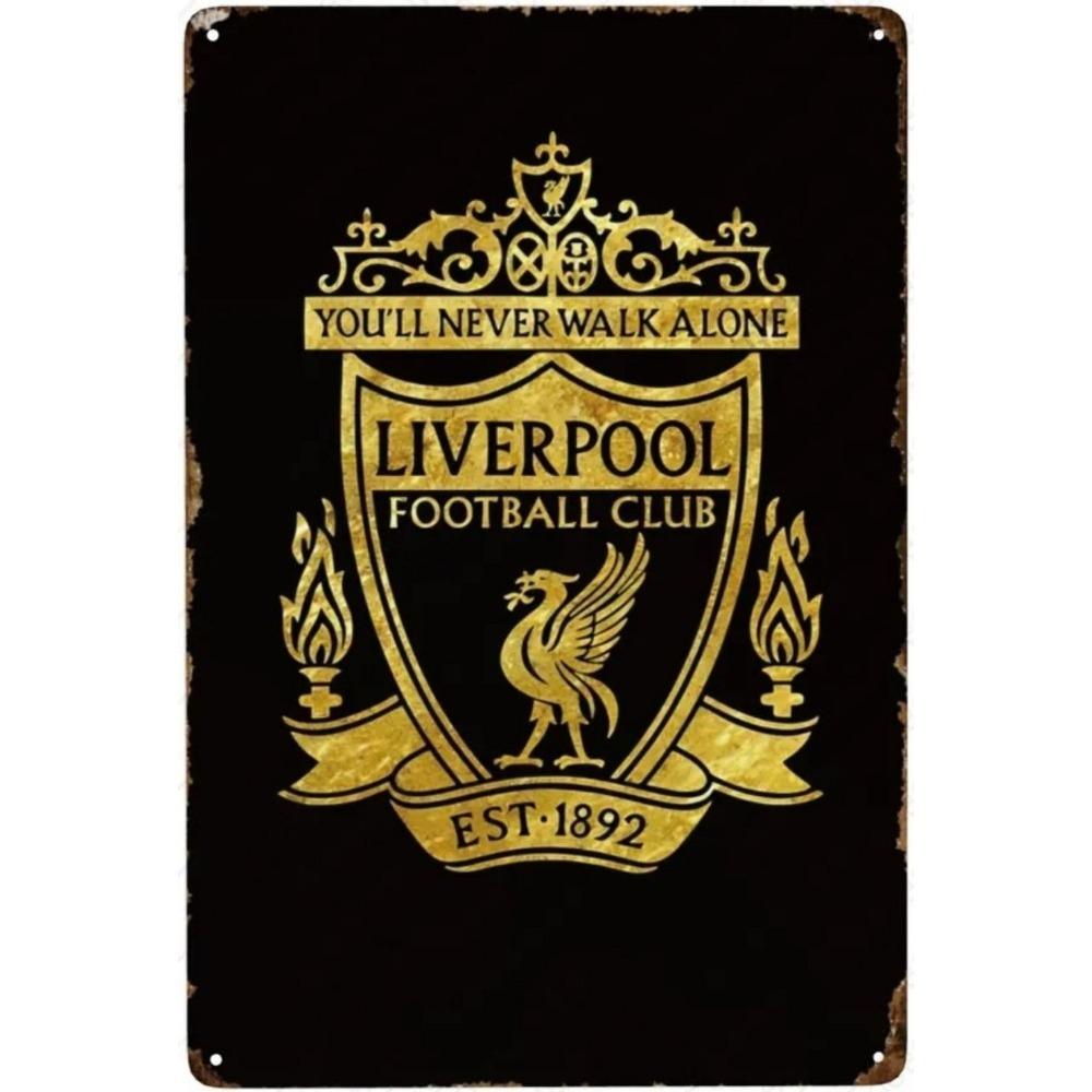 Ливерпуль-Винтажная жестяная табличка с логотипом кафе-бара-ночного клуба 20*30см
