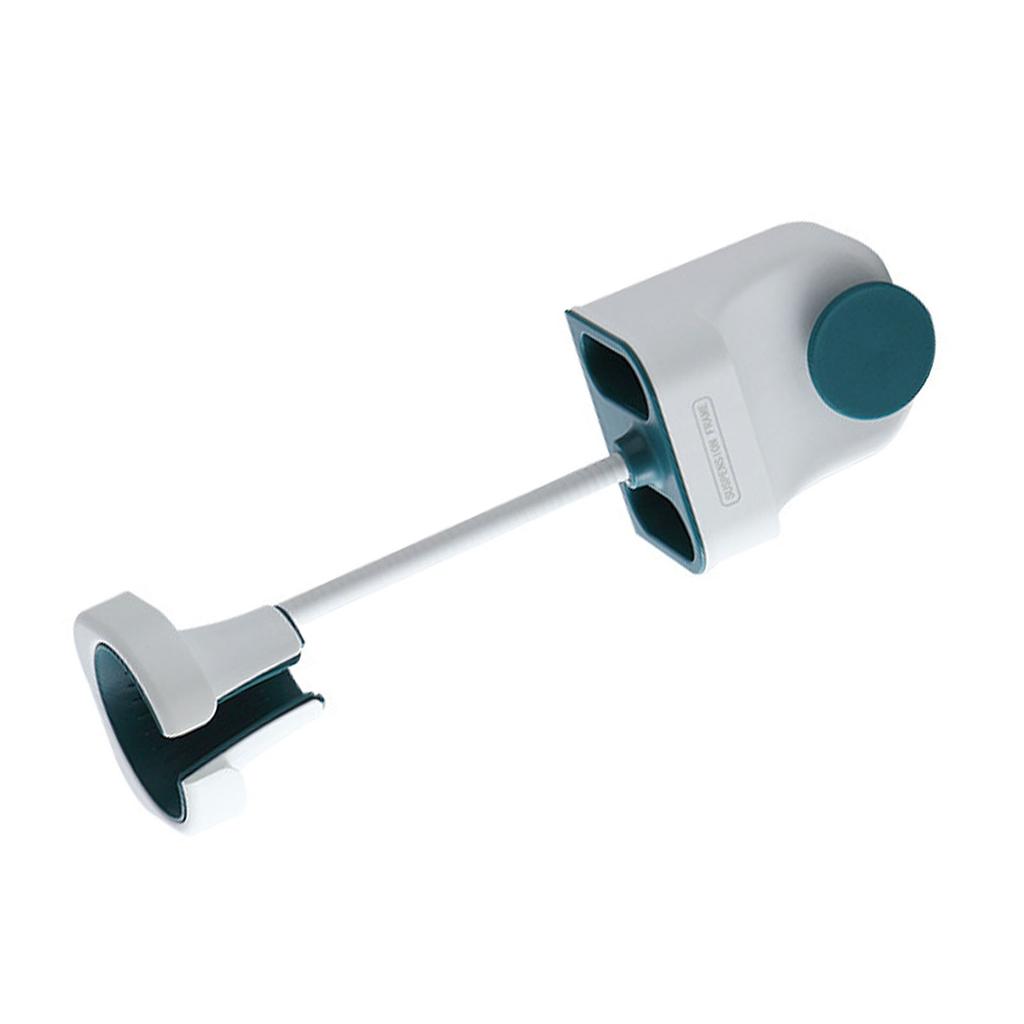 Hair Dryer Holder Wall Mount Punch Free Bracket Support Stand for Bathroom Home Hotel Blue