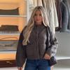 2025 Autumn/Winter Women's Casual Round Neck Long Sleeve Button-up Cardigan - Lazy Style