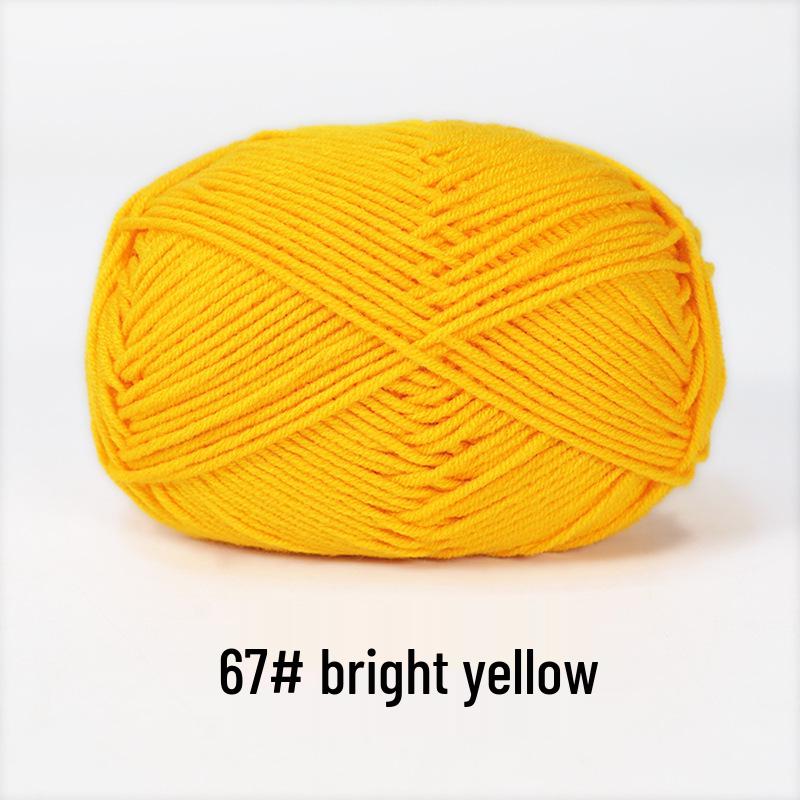 Baby 4-lagiges Milchbaumwollgarn zum Stricken von DIY-Schals oder Decken