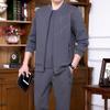 Spring Autumn   Men's Suit Loose-Fit Casual Plus Size Versatile Sportswear   3-Piece Set for Middle-Aged and Elderly