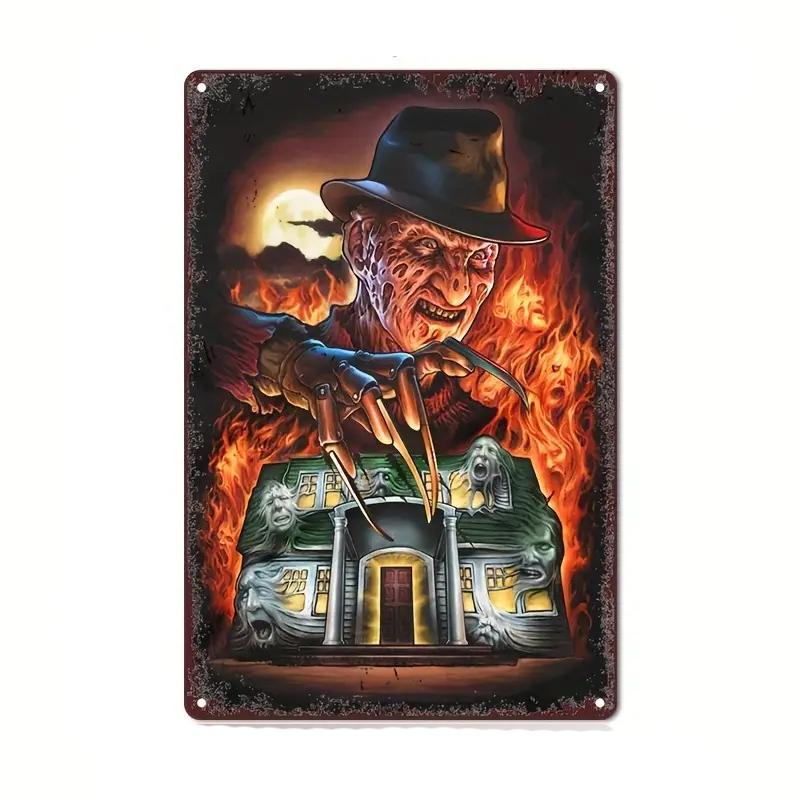 Vintage Witch Metal Tin Sign Wall Decor Retro Black Cat Witchy Art Signs for Home Decor Gifts