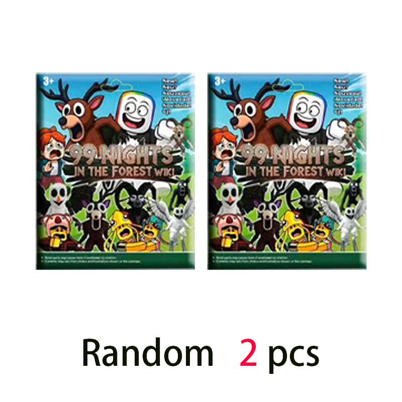 24pcs 99 Nights in The Forest Blind Box Figures Figurine Owl Goat Wolf Deer 99 Nights in The Forest Figurine Plastic Toy Gifts