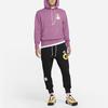 Nike Daisy Embroidery Sport Hoodie Pullover Men Tops Purple DM4994-507