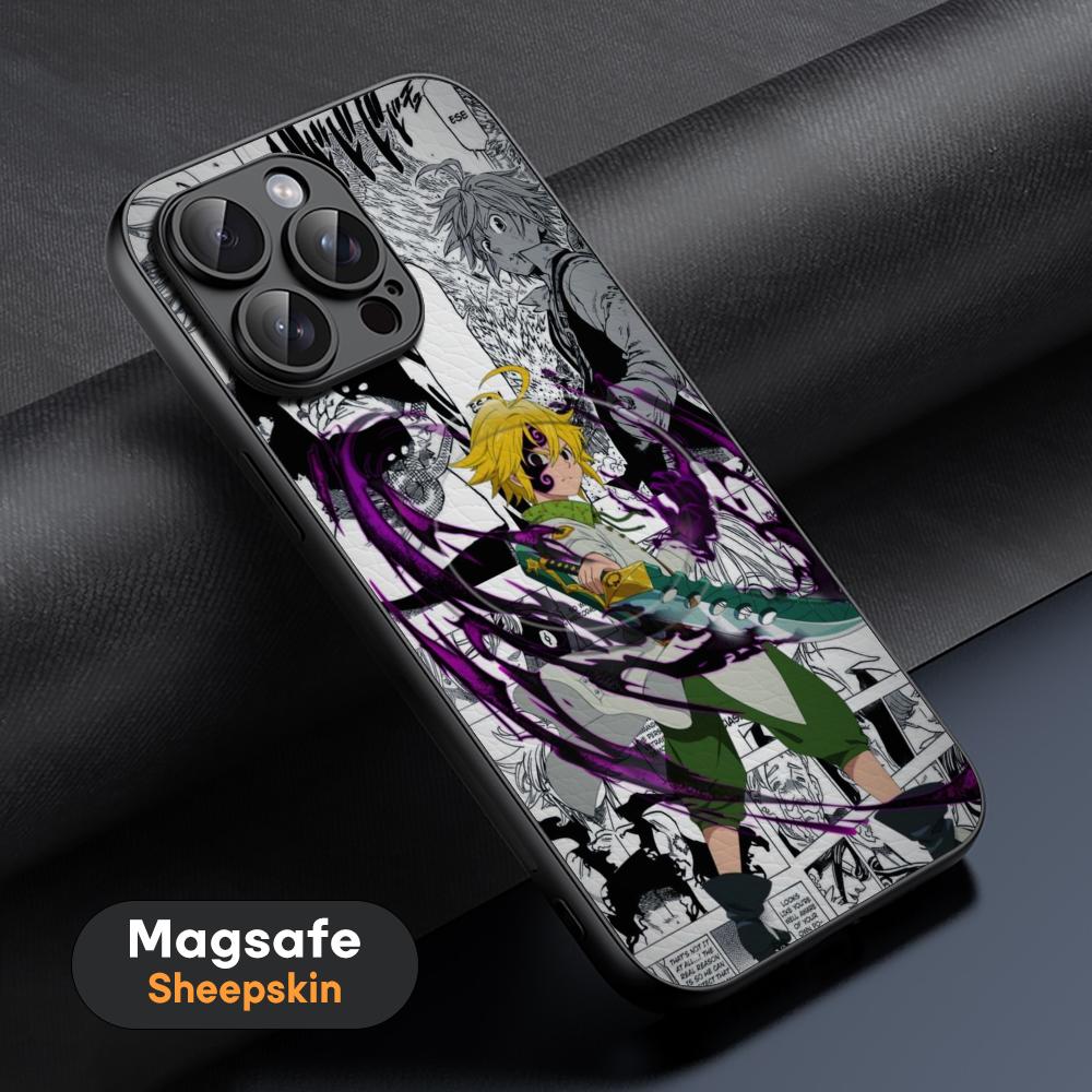 Meliodas The Seven Deadly Sins Poster Phone Case For iPhone 17 16 15 14 13 12 11 Plus Pro Max High-end Luxury Magsafe Sheepskin
