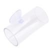 Betta Fish Tunnel Transparent Hollow Betta Fish Tube with Suction Cup for Resting Fish Tank Accessories S