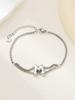 New stainless steel wholesale 26 English letters double-layer ring gold-plated bracelet