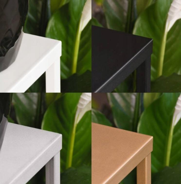 Nowoczesny Kwietnik Loft Złoty Simple 12 099/K-12-4K-75Z