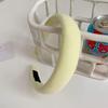 Women Headband Comfortable Fit Thickened Sponge Filling Hair Hoop Candy Color Head Shape Fitting Headband Hair Accessory