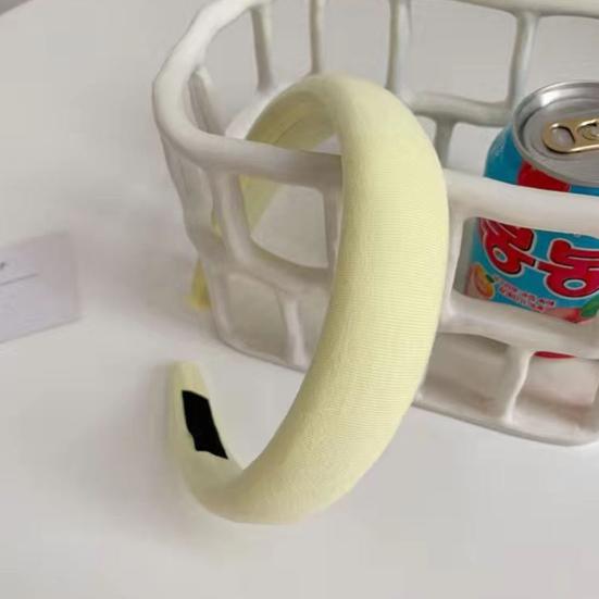 Women Headband Comfortable Fit Thickened Sponge Filling Hair Hoop Candy Color Head Shape Fitting Headband Hair Accessory