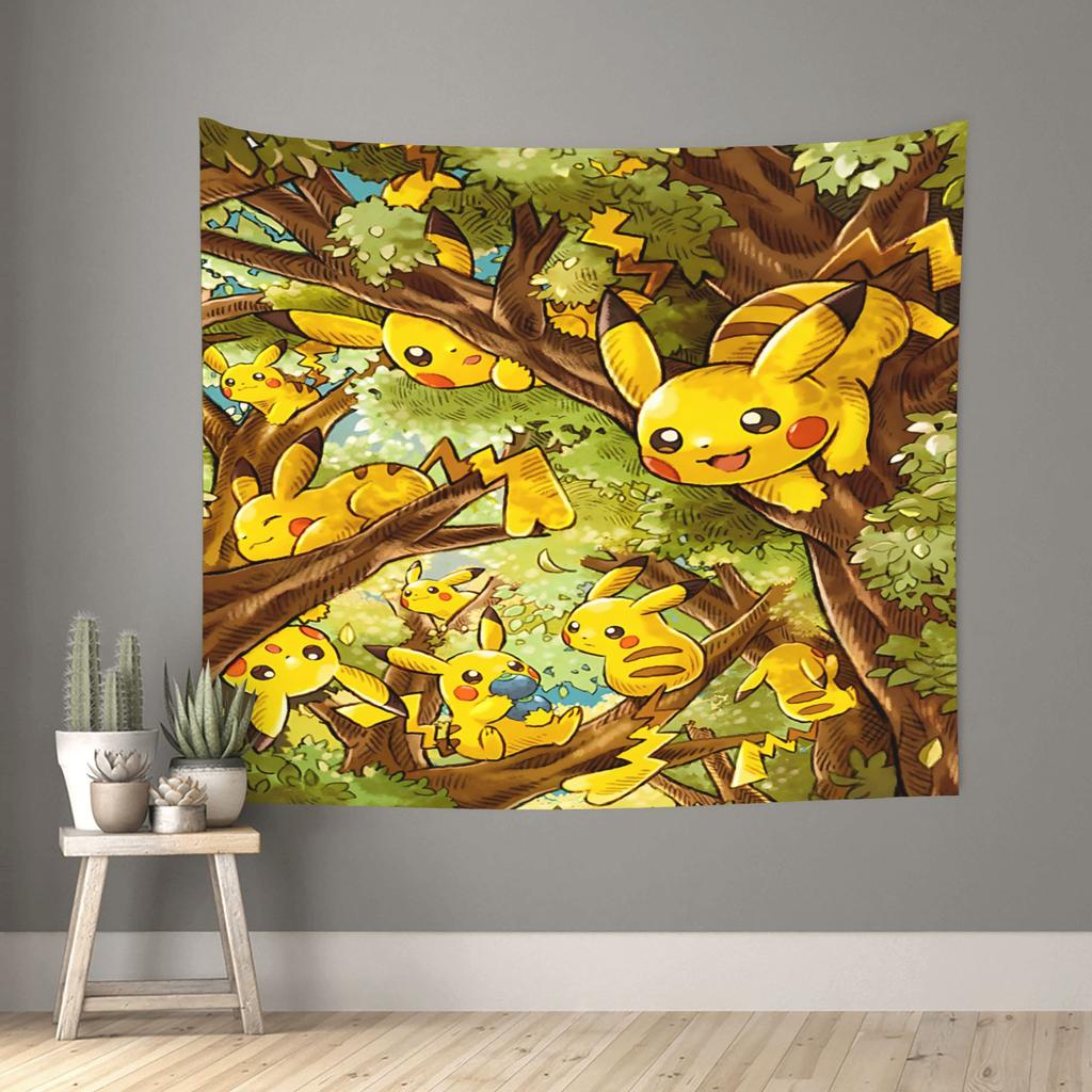 Pokemons Tapestry Room decoration pikachu Home Decoration Tapestry Decor Accessories Cute Room Decor